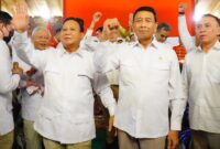Ketua Umum Partai Gerindra Prabowo Subianto danKetua Pertimbangan Presiden (Wantimpres) Wiranto. (Foto Dok. Tim Media Prabowo Subianto)