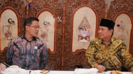 Ketua Umum Partai Gerindra Pranowo Subianto dan Wakil Ketua Umum  Sugiono. (Foto Instagram.com/@sugiono_56)