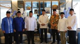 Ketua Umum Partai Gerindra Prabowo Subianto menghadiri acara 'Silaturahmi Ramadan' yang digelar di kantor DPP PAN. (Dok. Tim Media Prabowo Subianto)