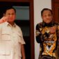 Menteri Pertahanan RI Prabowo Subianto mengunjungi Yogyakarta langsung menjenguk mantan komandannya, Subagyo Hadi Siswoyo. (Dok. Tim Media Prabowo Subianto)