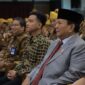 Menteri Pertahanan (Menhan) Prabowo Subianto menghadiri Hari Veteran Nasional di Universitas Sebelas Maret (UNS), Surakarta. (Dok. Tim Media Prabowo)
