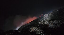 Kebakaran Tempat Pembuangan Akhir (TPA) Putri Cempo. (Dok. BPBD Kota Surakarta)
