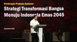 Ketua Umum Partai Gerindra Prabowo Subianto di acara 'Mata Najwa On Stage: 3 Bacapres Bicara Gagasan' di Graha Sabha Pramana UGM. (Facbook.com/@Prabowo Subianto )
