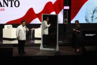 Ketua Umum Partai Gerindra Prabowo Subianto di acara 'Mata Najwa On Stage: 3 Bacapres Bicara Gagasan' di Graha Sabha Pramana UGM. (Dok. Tim Meida Prabowo Subianto) 
