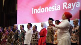 Capres Koalisi Indonesia Maju (KIM) Prabowo Subianto menghadiri Seminar Nasional Kebangsaan Bersama 1000 Guru, Rektor & Cendekiawan di Jakarta. (Dok. Tim Media Prabowo)
