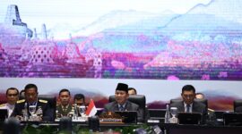 Menteri Pertahanan RI Prabowo Subianto secara resmi membuka penyelenggaraan the 17th ASEAN Defence Ministers’ Meeting (ADMM) yang digelar di Jakarta Convention Center (JCC). (Dok. Tim Media Prabowo Subianto)  