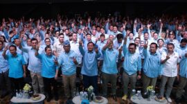 Acara Tim Kampanye Daerah (TKD) Jawa Barat, di The Convention Hall Paskal, Bandung, Jawa Barat. (Dok. Tim Media Prabowo-Gibran)  