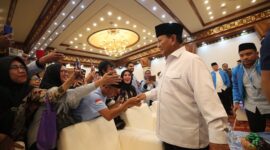 Capres nomor urut 2, Prabowo Subianto menghadiri acara 'Deklarasi Kaukus Generasi Muda Islam' di Balai Kartini, Jakarta. (Dok. Tim Media Prabowo-Gibran)
