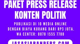 Hubungi WhatsApp Center: 0878 1555 7788 untuk mendapatkan paket khusus Press Release dengan Konten Politik. (Dok. Jasasiaranpers.com/Timothy Alden)  