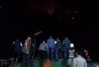 Terjadi Peningkatan Aktivitas Gunung Api Ruang dari Level II (WASPADA) menjadi Level III (SIAGA) di Kabupaten Sitaro, Provinsi Sulawesi Utara.(Dok. BPBD kab Sitaro)
