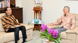 Presiden Jokowi mengadakan Bersama dengan PM Singapura Lee Hsien Loong, (Dok. Setkab.go.i